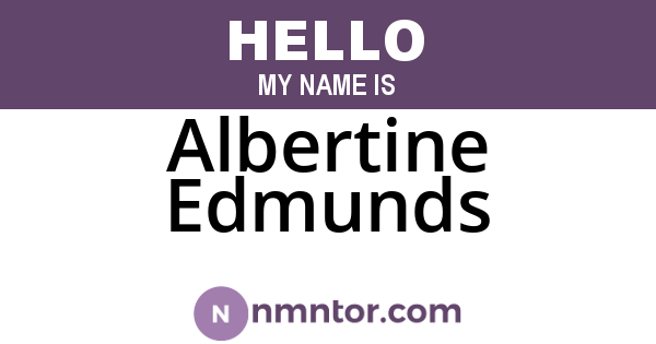 Albertine Edmunds