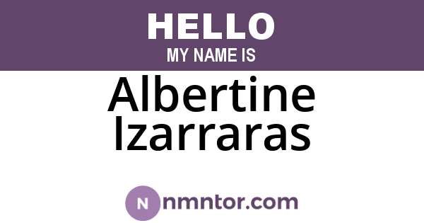 Albertine Izarraras
