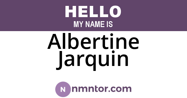 Albertine Jarquin