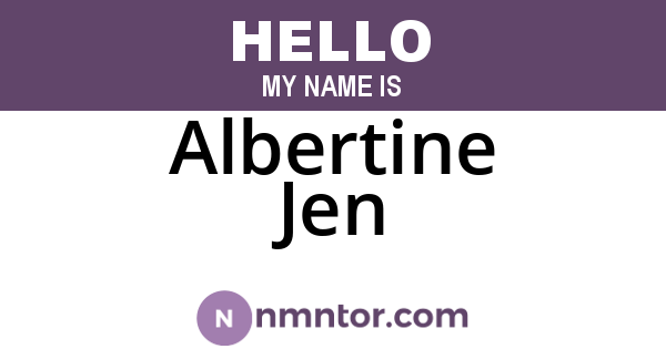 Albertine Jen