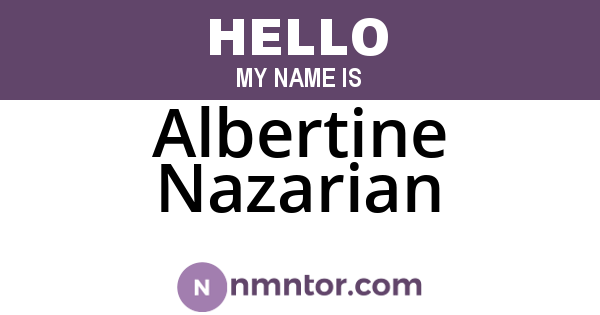 Albertine Nazarian