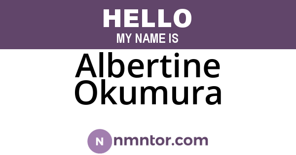 Albertine Okumura