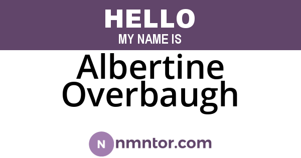 Albertine Overbaugh