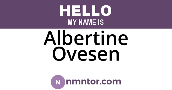 Albertine Ovesen