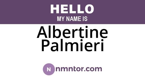 Albertine Palmieri