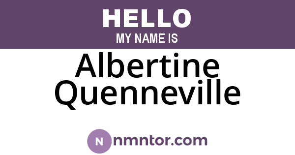 Albertine Quenneville
