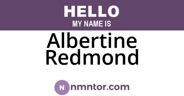 Albertine Redmond