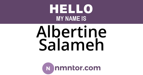 Albertine Salameh