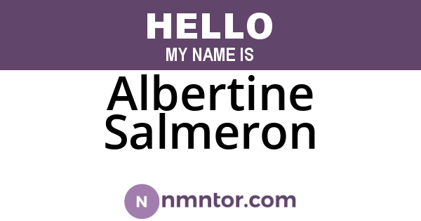 Albertine Salmeron