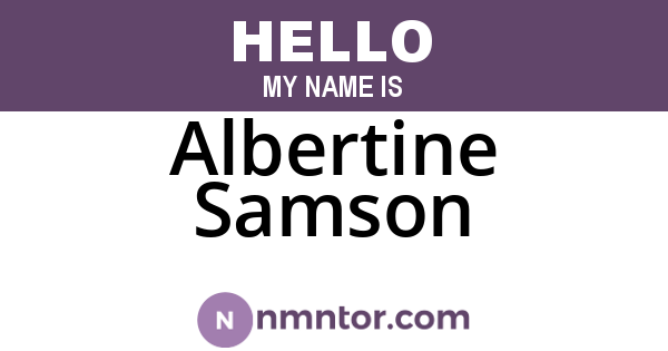 Albertine Samson