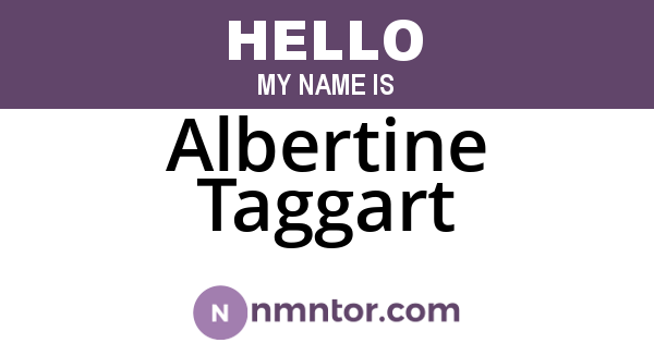 Albertine Taggart