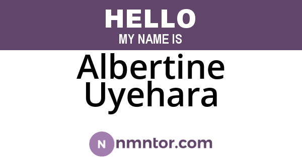 Albertine Uyehara
