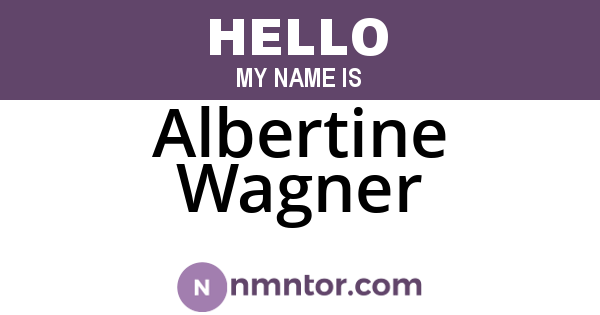 Albertine Wagner