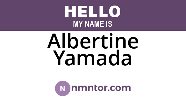 Albertine Yamada