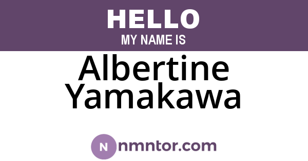 Albertine Yamakawa