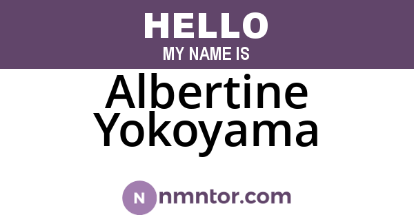 Albertine Yokoyama