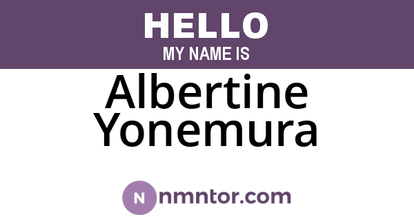 Albertine Yonemura