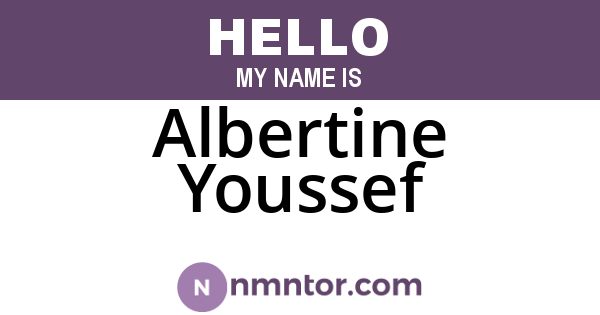 Albertine Youssef