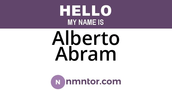Alberto Abram