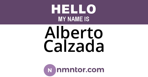 Alberto Calzada