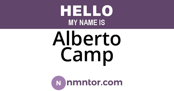 Alberto Camp