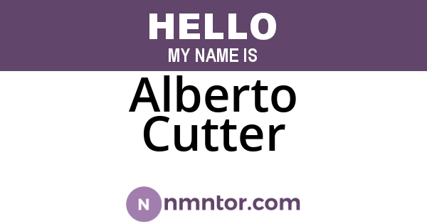 Alberto Cutter