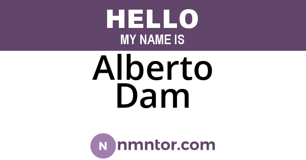 Alberto Dam