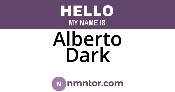 Alberto Dark