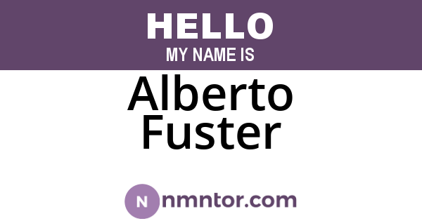Alberto Fuster