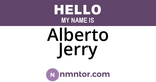 Alberto Jerry