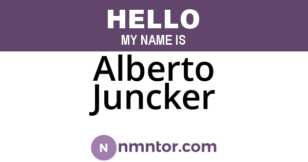 Alberto Juncker