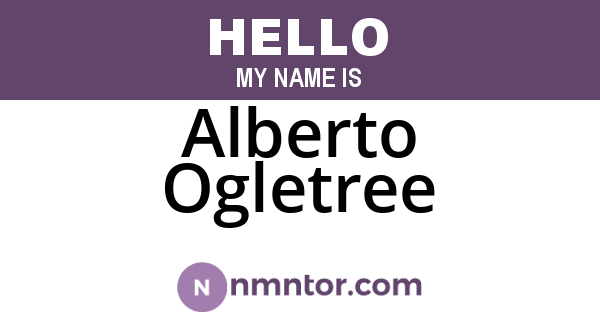 Alberto Ogletree