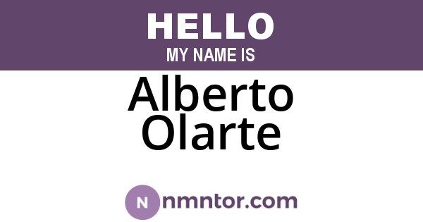 Alberto Olarte