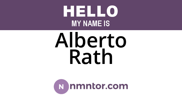 Alberto Rath