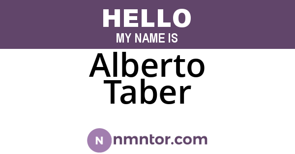 Alberto Taber