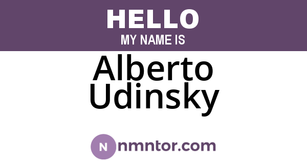 Alberto Udinsky