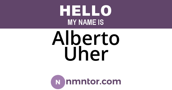 Alberto Uher