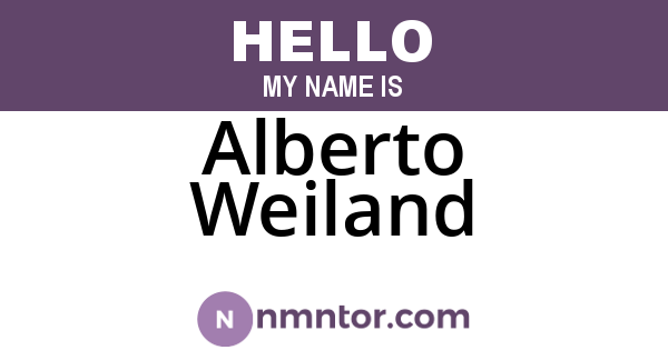 Alberto Weiland