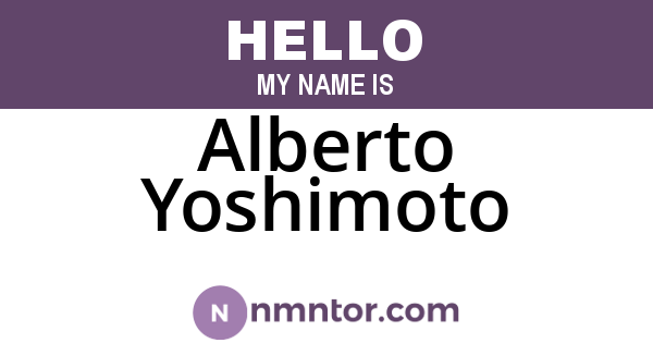 Alberto Yoshimoto