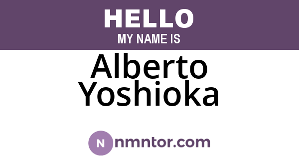 Alberto Yoshioka