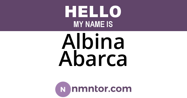 Albina Abarca