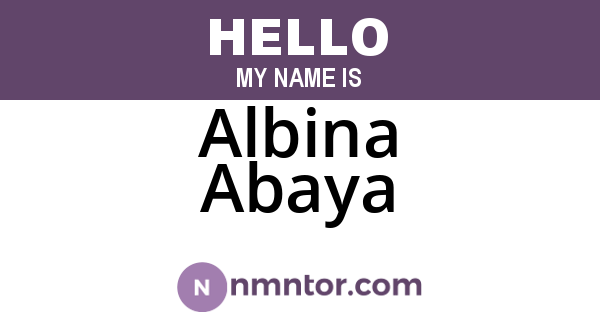 Albina Abaya