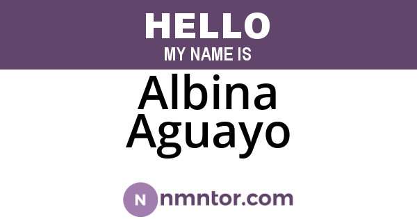 Albina Aguayo