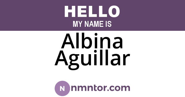 Albina Aguillar