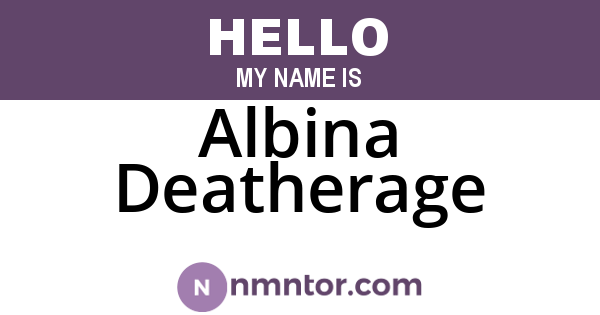 Albina Deatherage