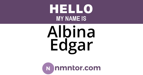 Albina Edgar
