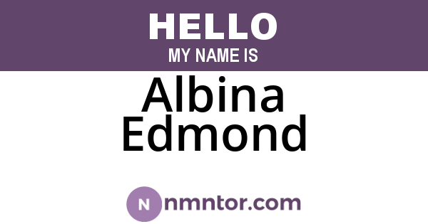 Albina Edmond