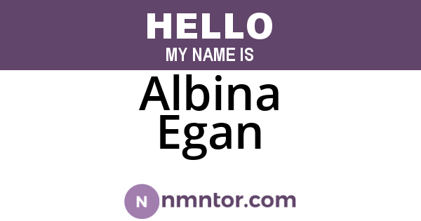 Albina Egan