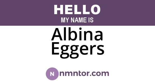 Albina Eggers
