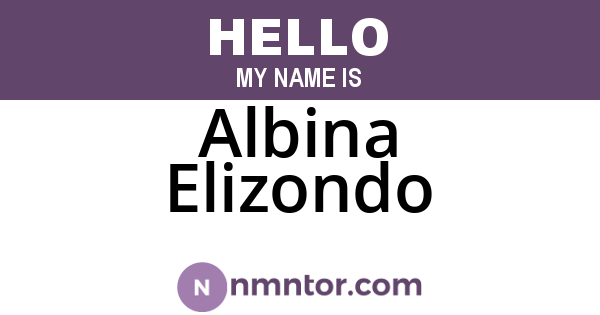 Albina Elizondo